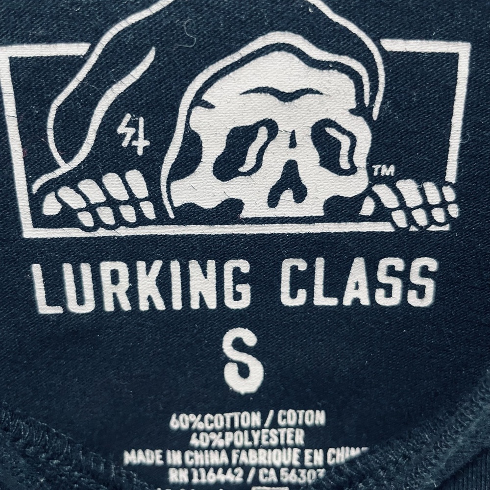Lurking Class by Sketchy Tank Bones Black 2fer Long Sleeve T-Shirt mens Small - Picture 9 of 14